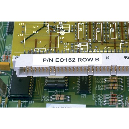 PANDUIT Thermal Transfer Label, 1x0.38, PK5000 C100X038YJJ